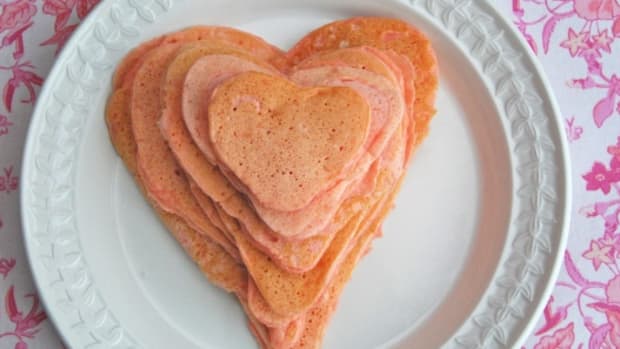 valentine pancakes