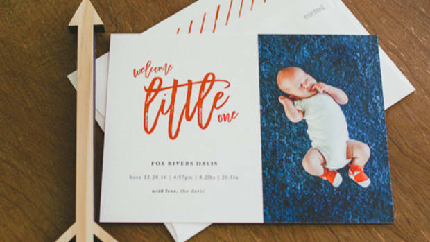 Minted Baby Announcements and Blessing Christening Invitations-4