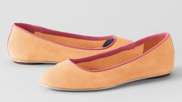lila piped ballet flats