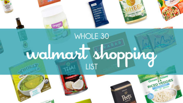 Printable Walmart Whole 30 Shopping List