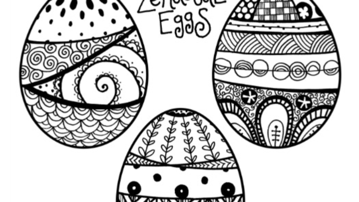 zendoodle easter egg coloring pages today s mama