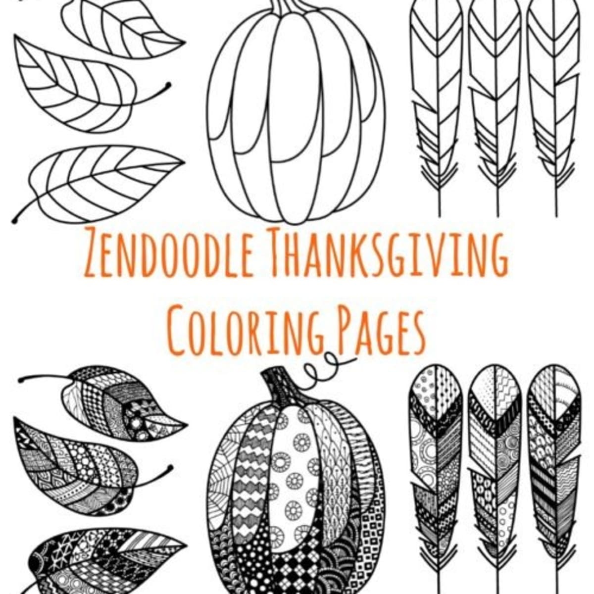 Zentangle Thanksgiving Coloring Pages - Coloring Page Of Turkey For