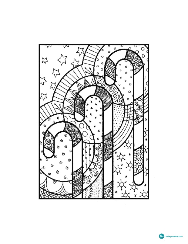 zendoodle christmas coloring pages  today's mama