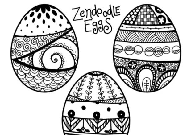 zendoodle easter egg coloring pages  today's mama