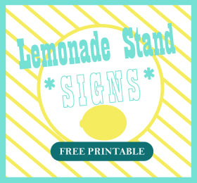 Printable Lemonade Stand Signs - Today's Mama