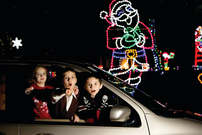 Visiting Santa Claus’ Land Of Lights is a great way to spend holidays with kids. (Courtesy Spencer County Visitors Bureau)