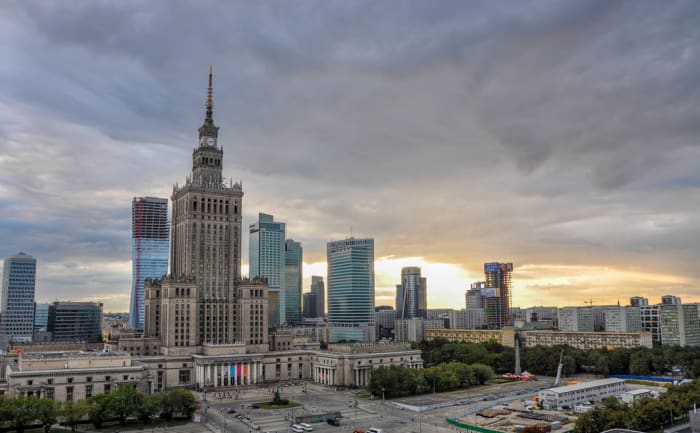 The Palace of Culture and Science in Warsaw is the tallest building in Poland. (Flickr: Jorge Lascar)