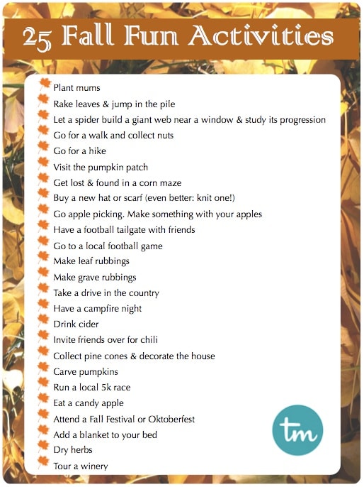 25 Fall Fun Activities - Today's Mama