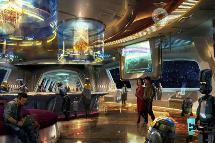 Bob Chapek announced Star Wars: Galaxy’s Edge as the name of the previously untitled Star Wars-themed land coming to Disney’s Hollywood Studios. (Courtesy Disney Parks)