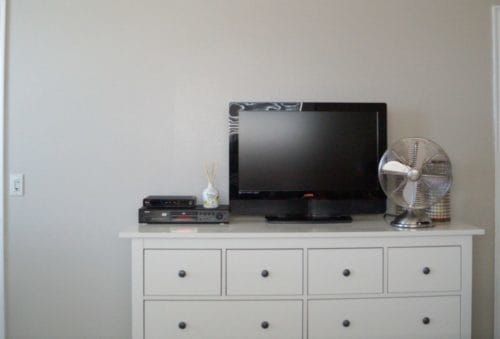 Did I realize until this project that my dresser wasn't centered on the wall...or relative to my bed? NOPE. *insert face palm emoji*
