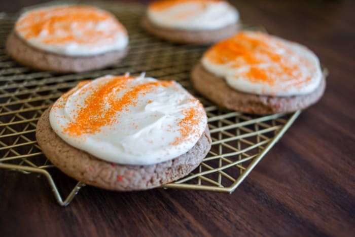 Carrot Cake Mix Cookies With Cream Cheese Frosting Todays Mama 