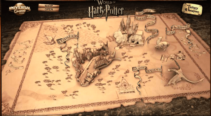 Wizarding World Map