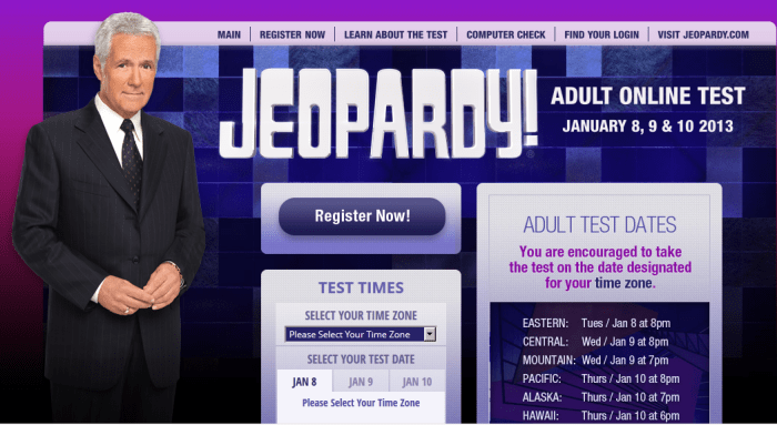 Jeopardy Online Test RSVP Now Open - Today's Mama