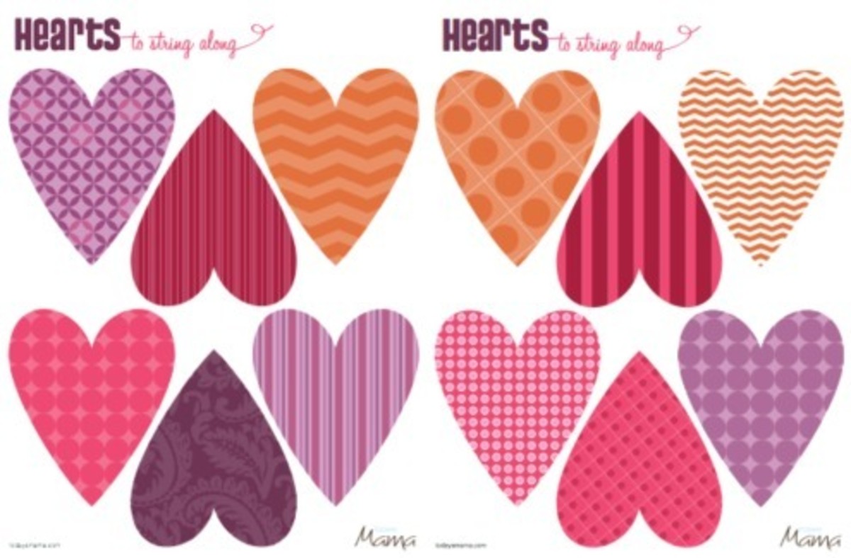 Download Heart Printable Template for Valentine's Day - Today's Mama