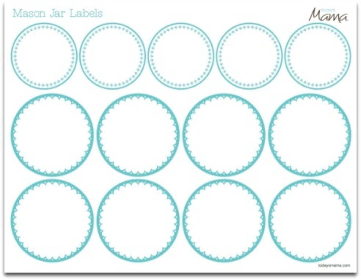 Mason Jar Label Templates