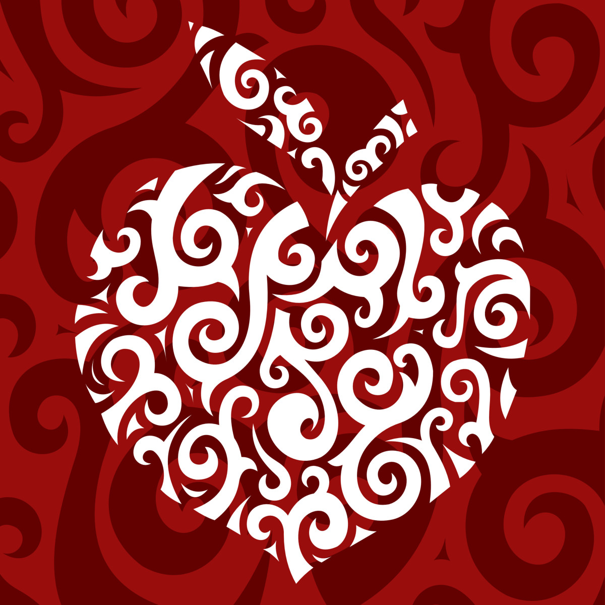 Heart apple love teacher volunteer valentine red swirl
