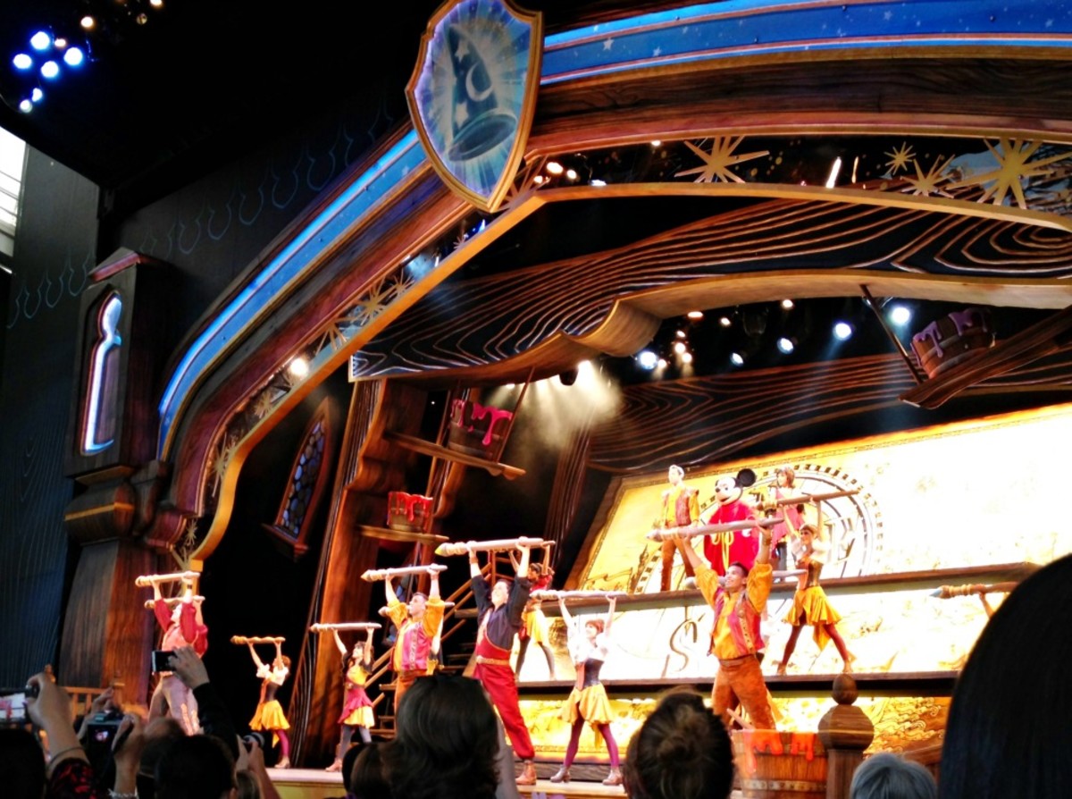  The broom dance at Mickey and the Magical Map
