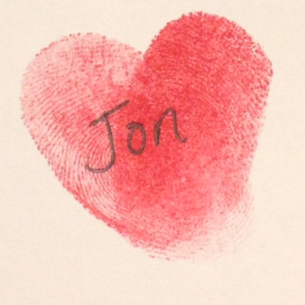 Thumbprint Heart volunteerspot valentine greeting idea