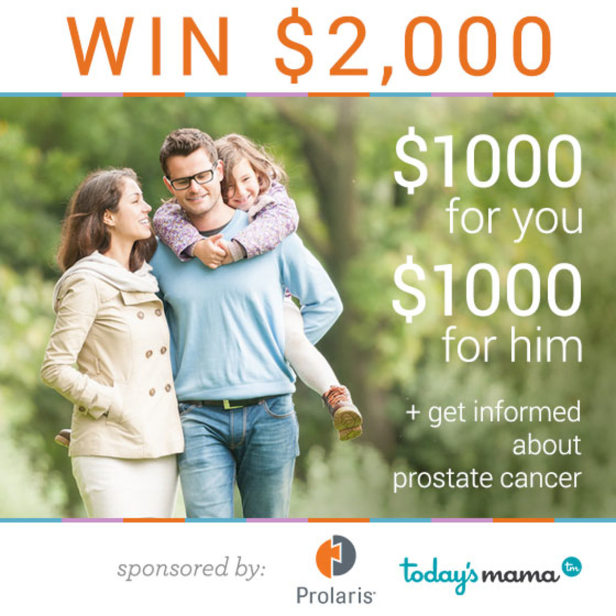 WIN $1000 for YOU and $1000 for HIM!