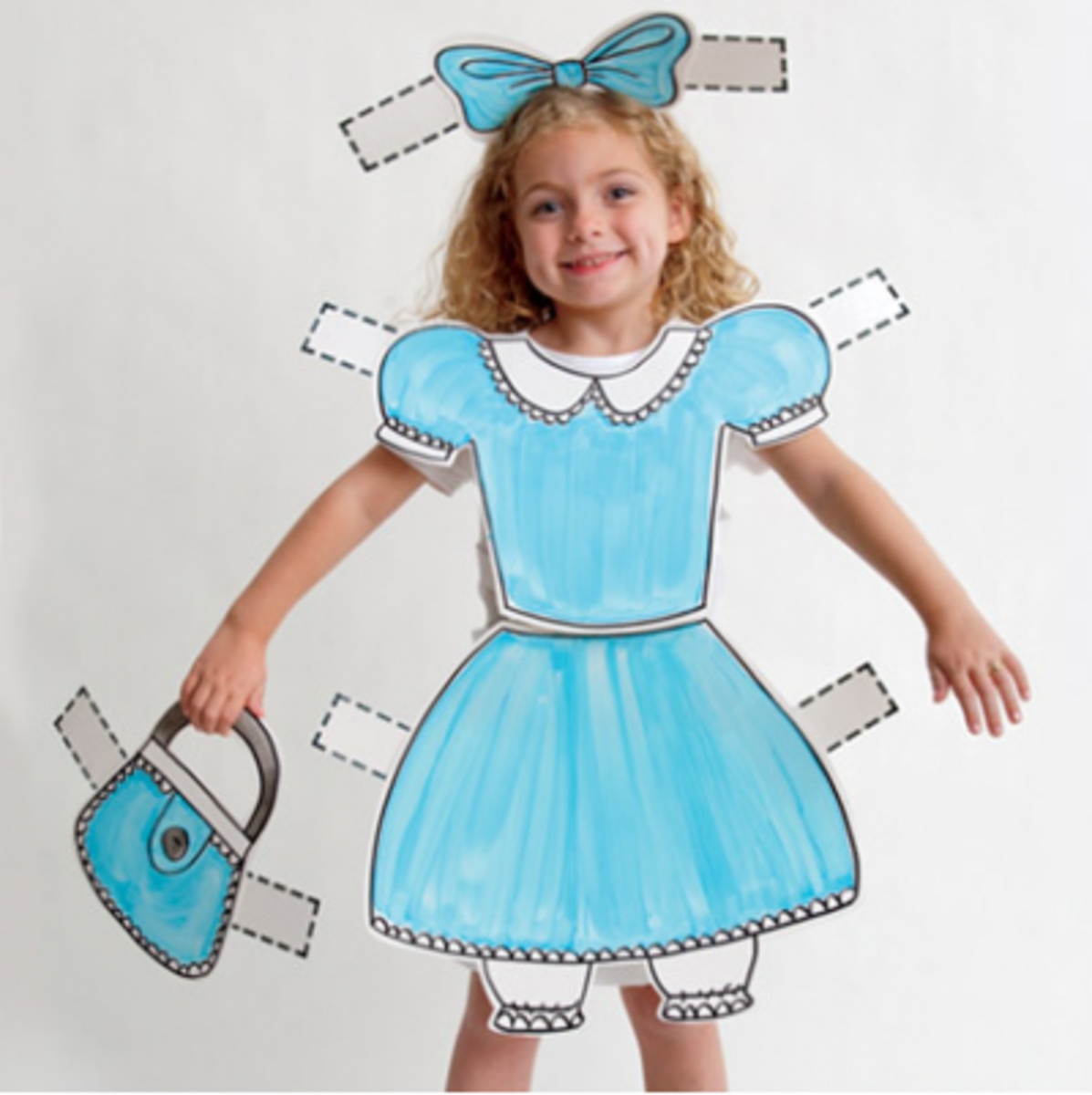 Paper Doll Costume from Family Fun