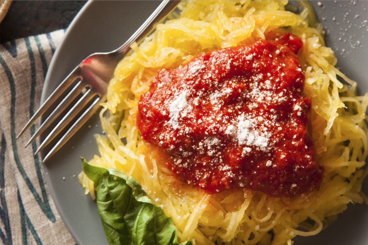 Switch out your noodles for spaghetti squash for a healthier dinner