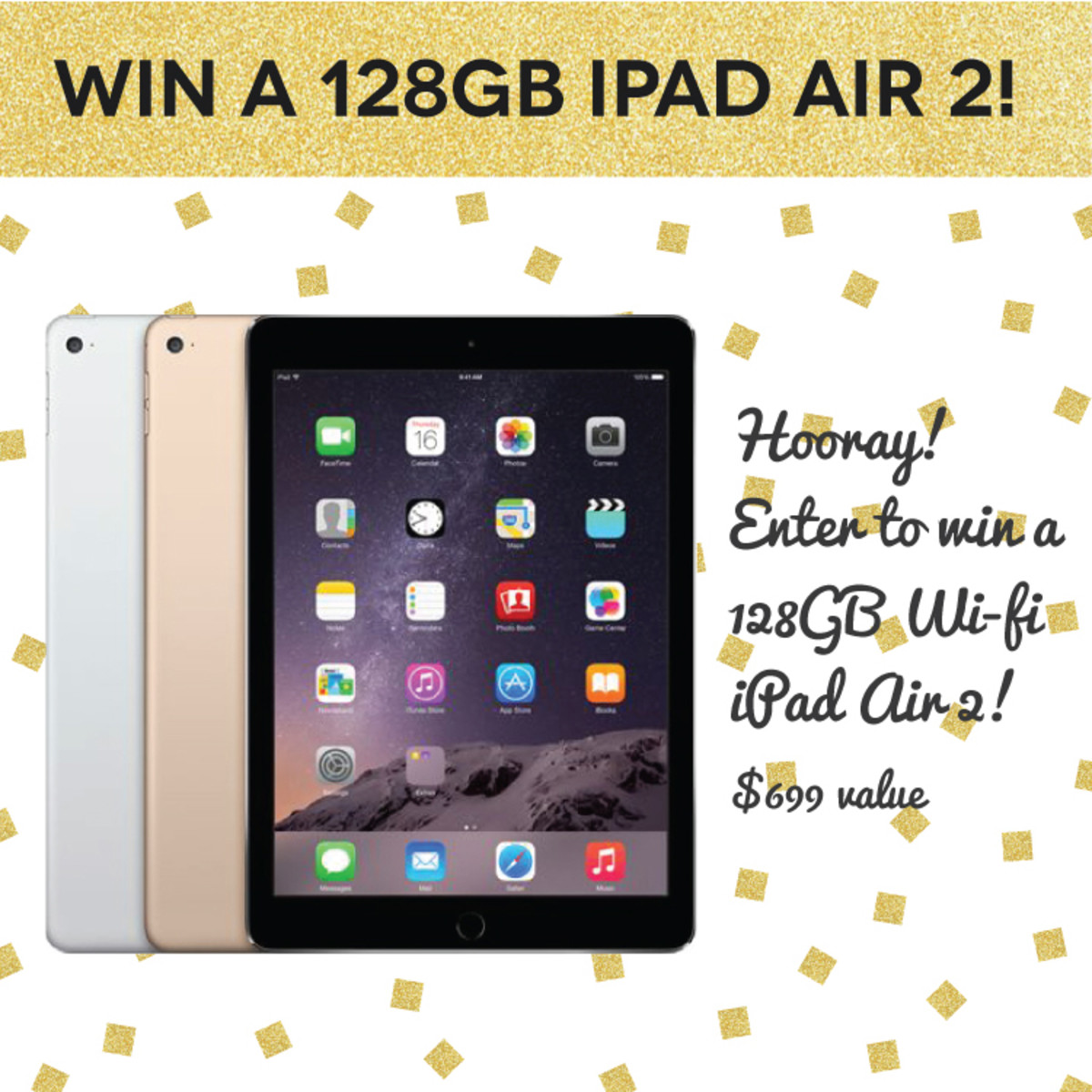 WIN a 128GB iPad Air 2!