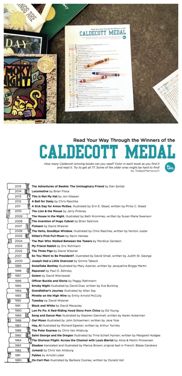 Caldecott Medal Reading List Printable Today's Mama