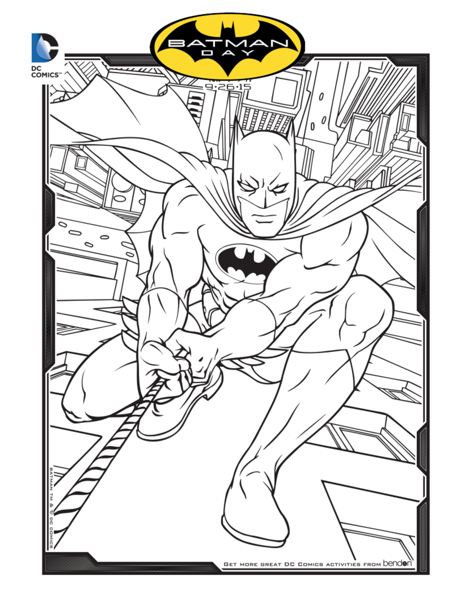 Printable Batman Coloring Page