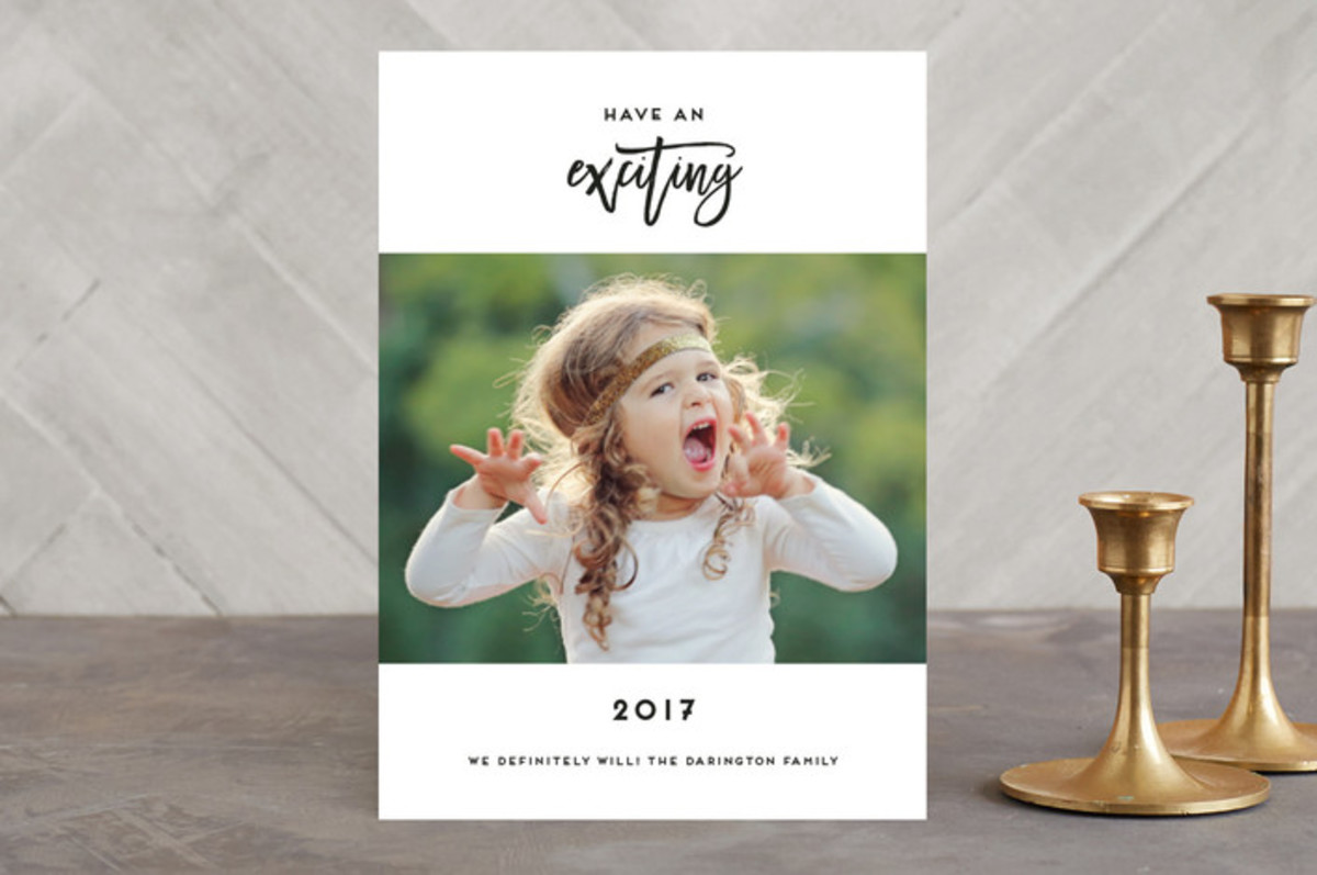 "So Excited" New Year Card From Minted