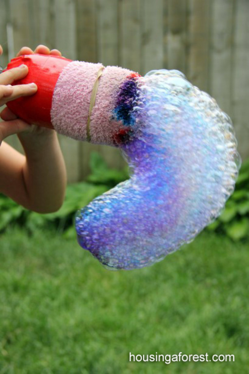 rainbow bubble snake