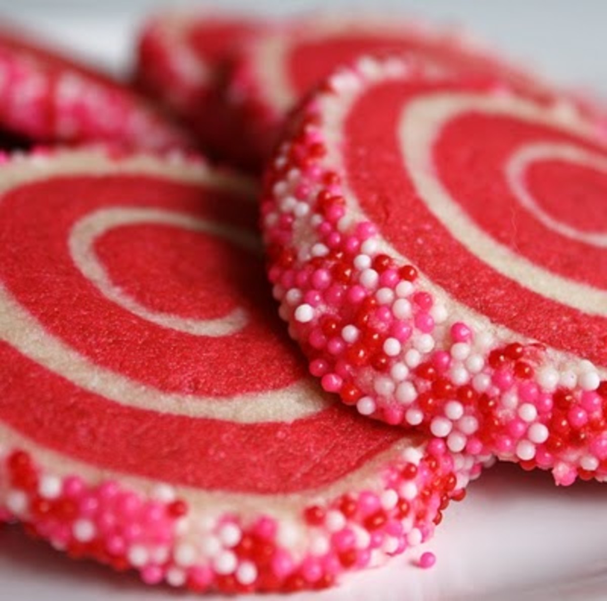 Valentine Pinwheel cookies