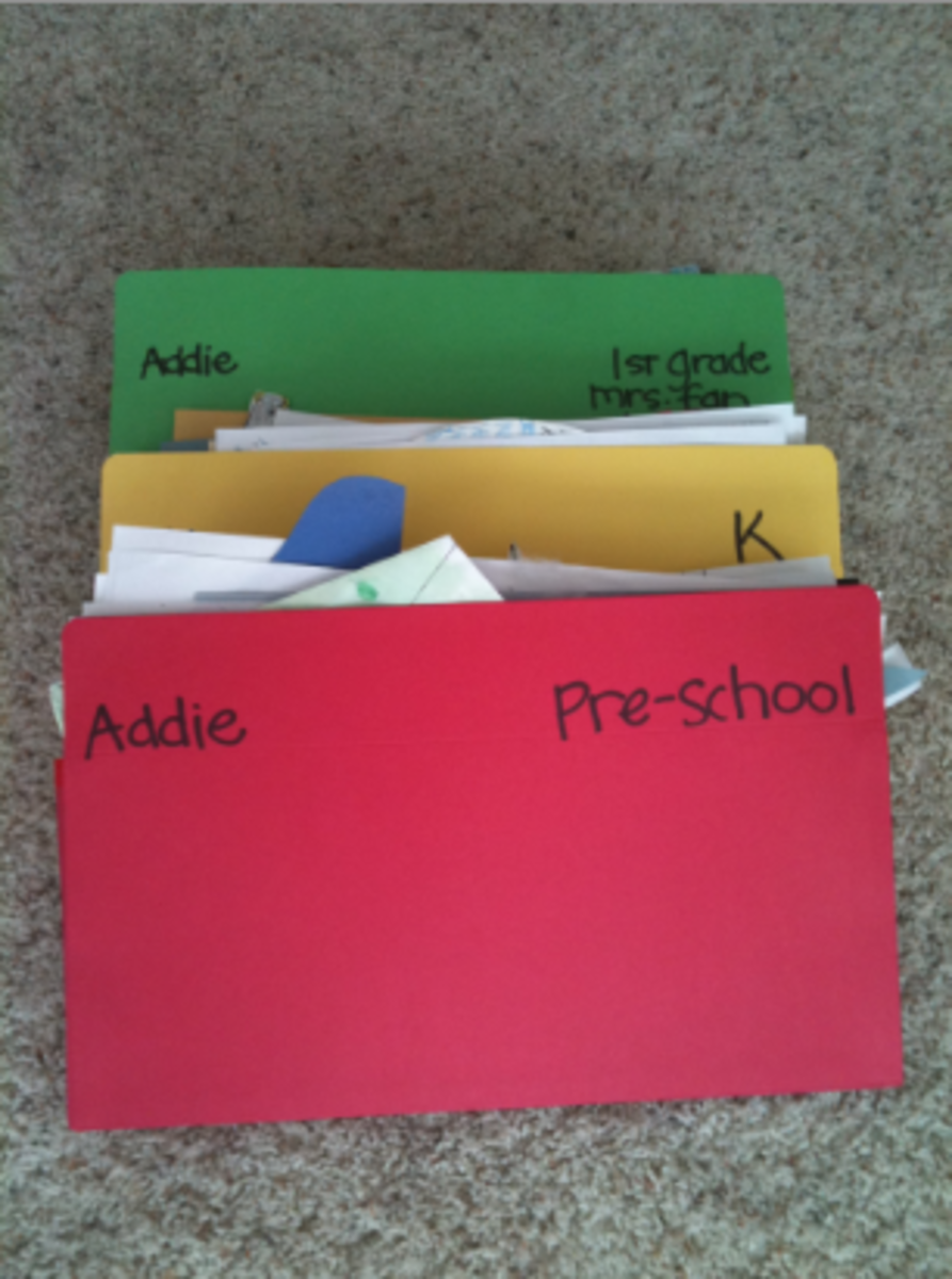 folders for organizing kids papers