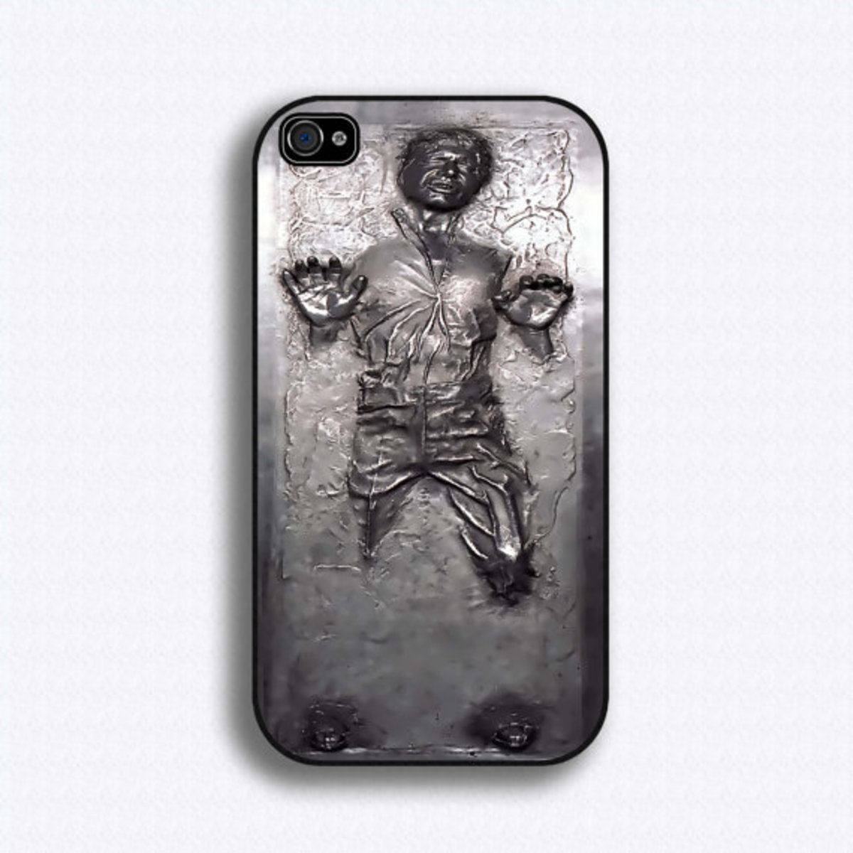 han solo in carbonite iphone case