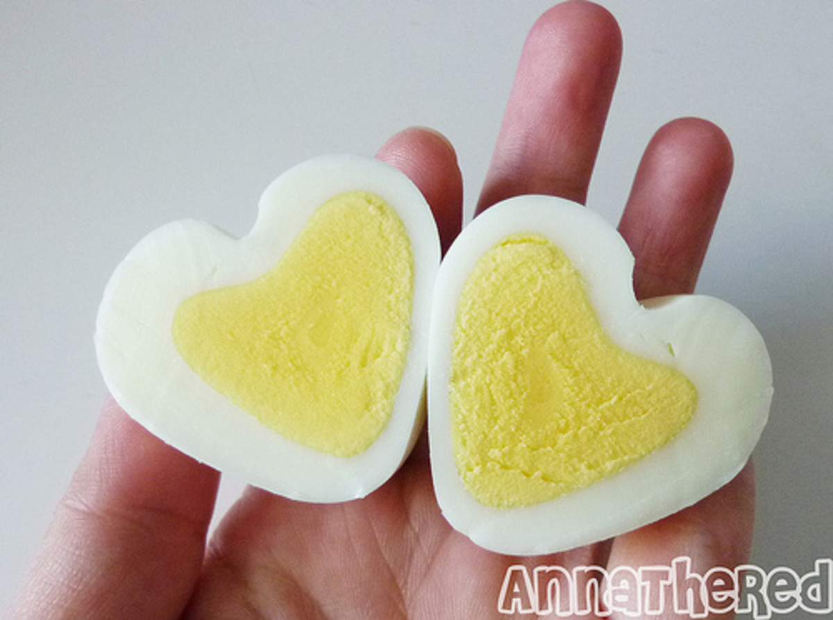 Heart-shaped Eggs by Anna the Red