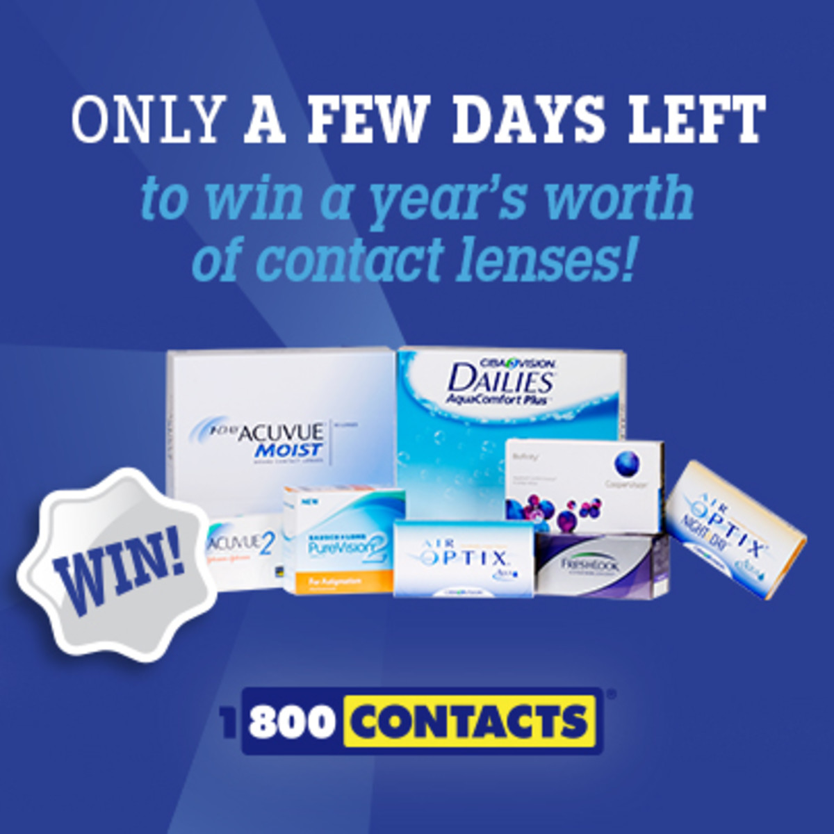 Win a year's worth of contact lenses!