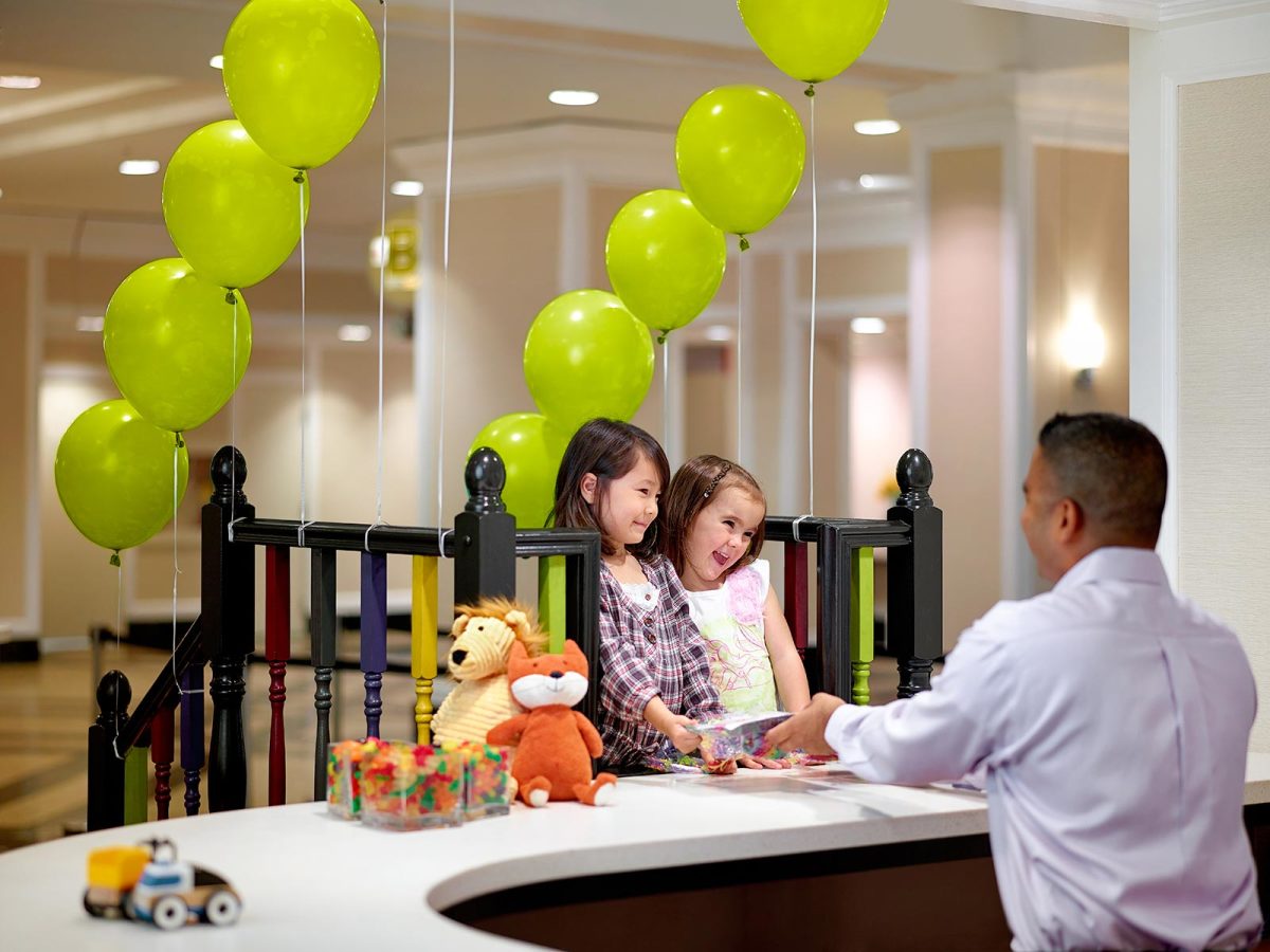 Young guests enjoying a special kids' check-in at The Chelsea Hotel. (Courtesy The Chelsea Hotel)