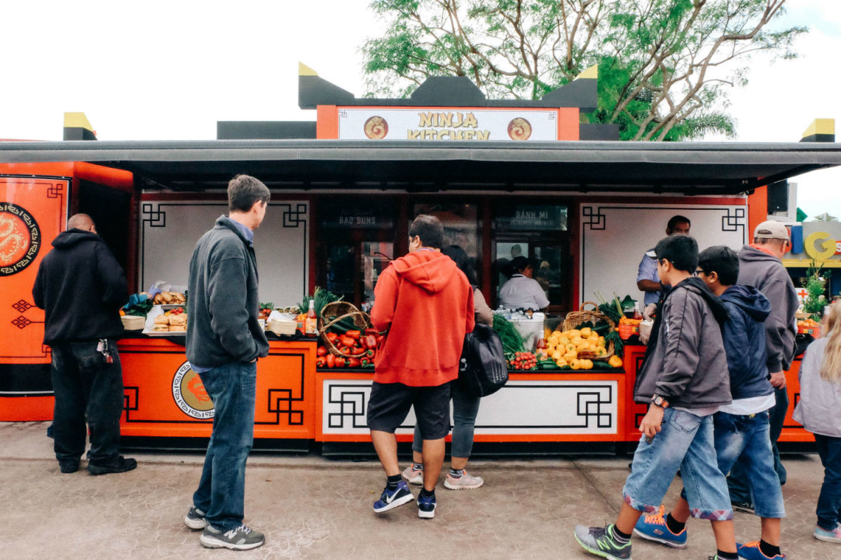 Sample some delicious Asian street food at NINJAGO World. (Photo: Michelle Rae Uy)