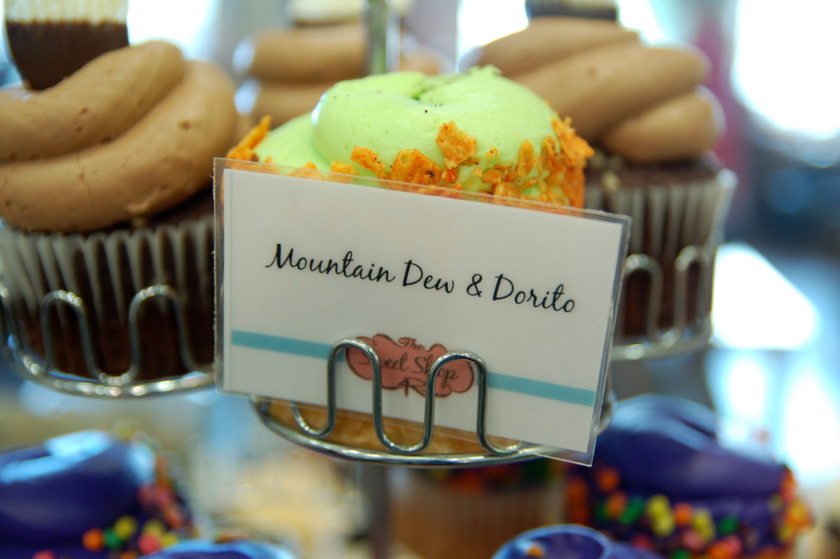 Mountain Dew Dorito Cupcake