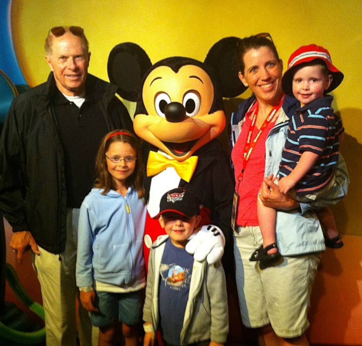 photo with Mickey Mouse