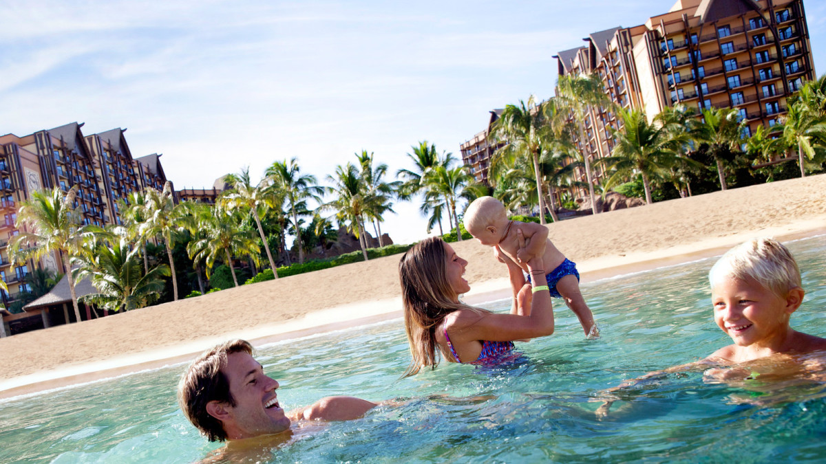 Beachfront Aulani is the ultimate resort for families visiting Oahu. (Courtesy Disney)