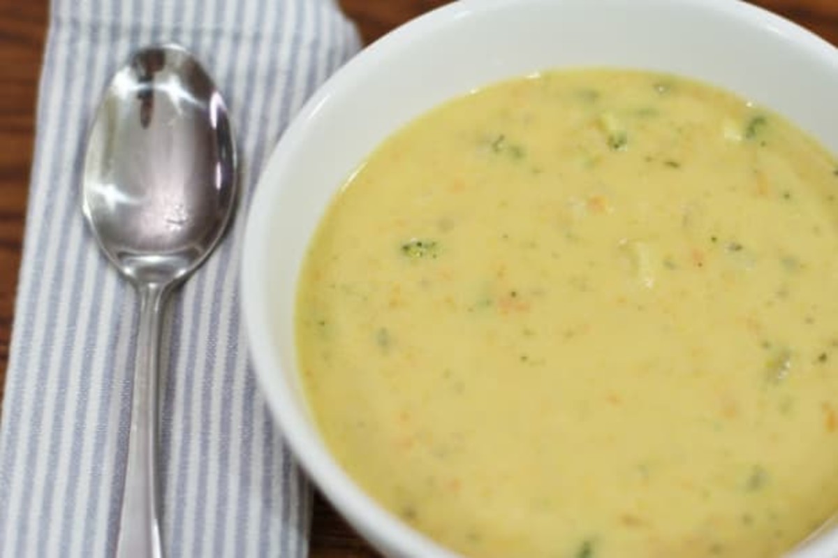 Cheesy Vegetable Soup Recipe