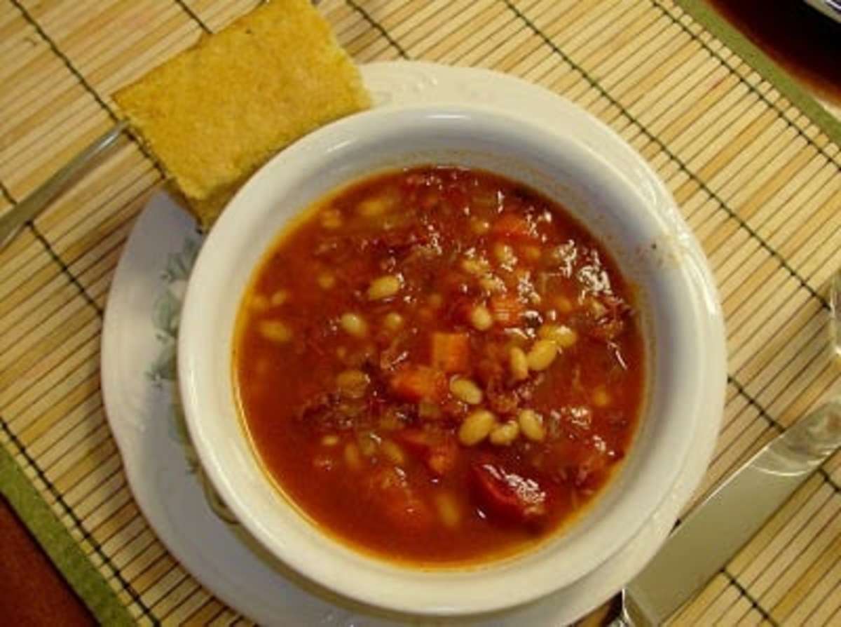 healthy ham and bean soup
