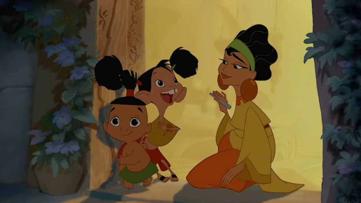 Chicha in all her mama-presentness with her little ones. (Photo Credit: Disney)