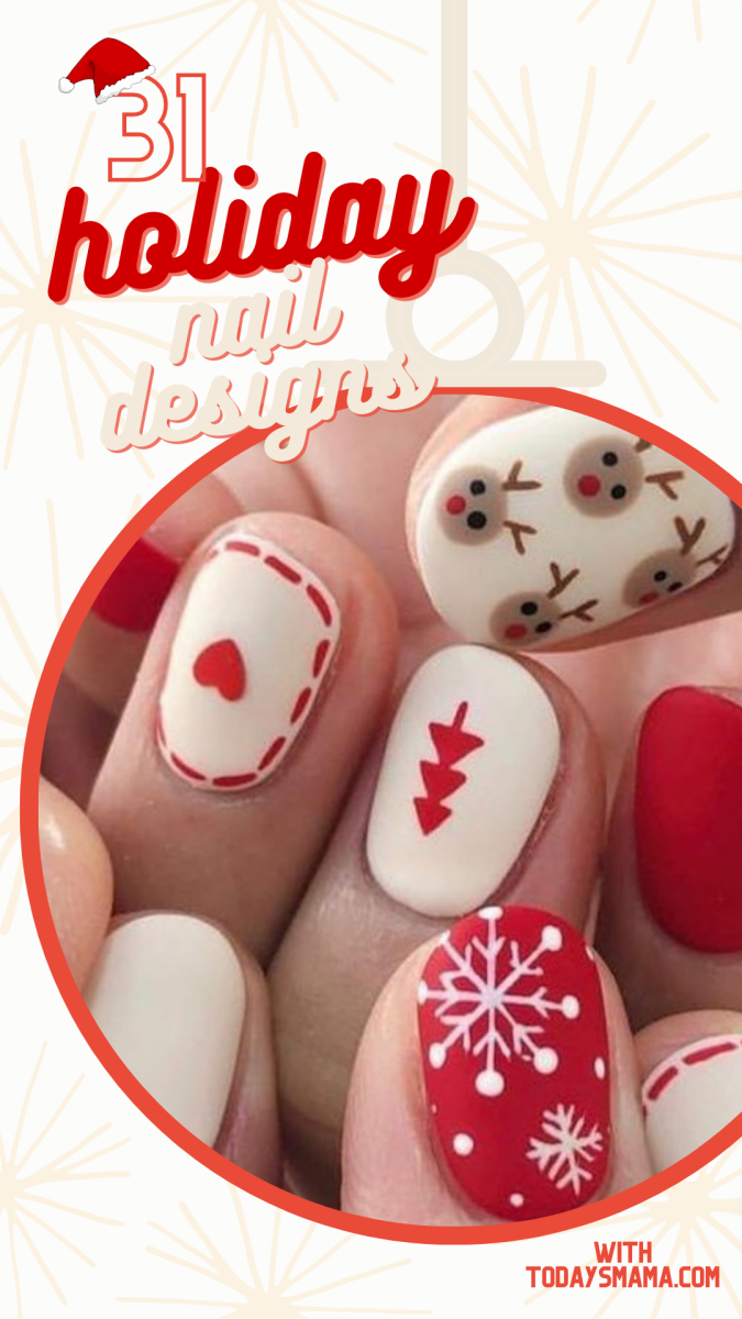 10 Easy Nail Art Designs For Beginners: The Christmas Edition! - YouTube